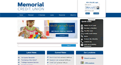 Desktop Screenshot of memorialcu.org
